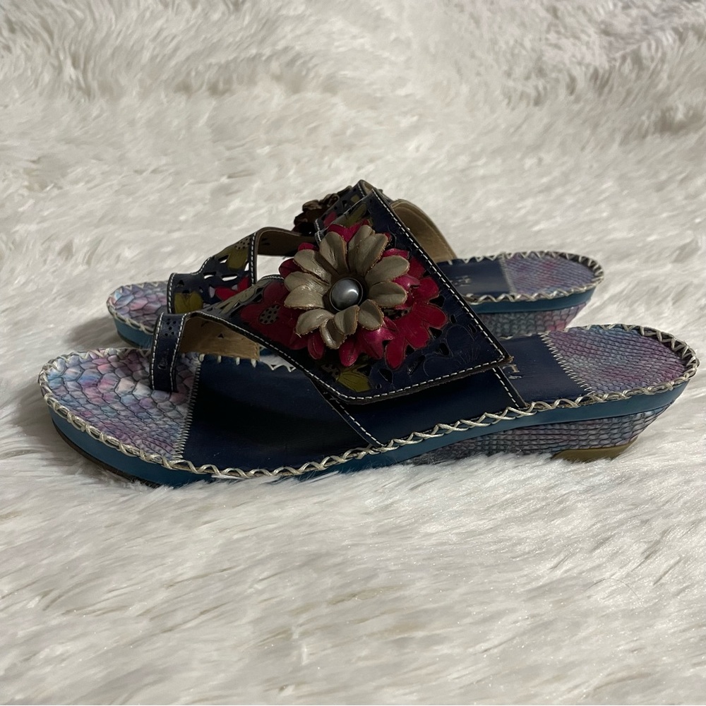 41 L'artistle Vardi Toe Loop Slide Sandals - image 2